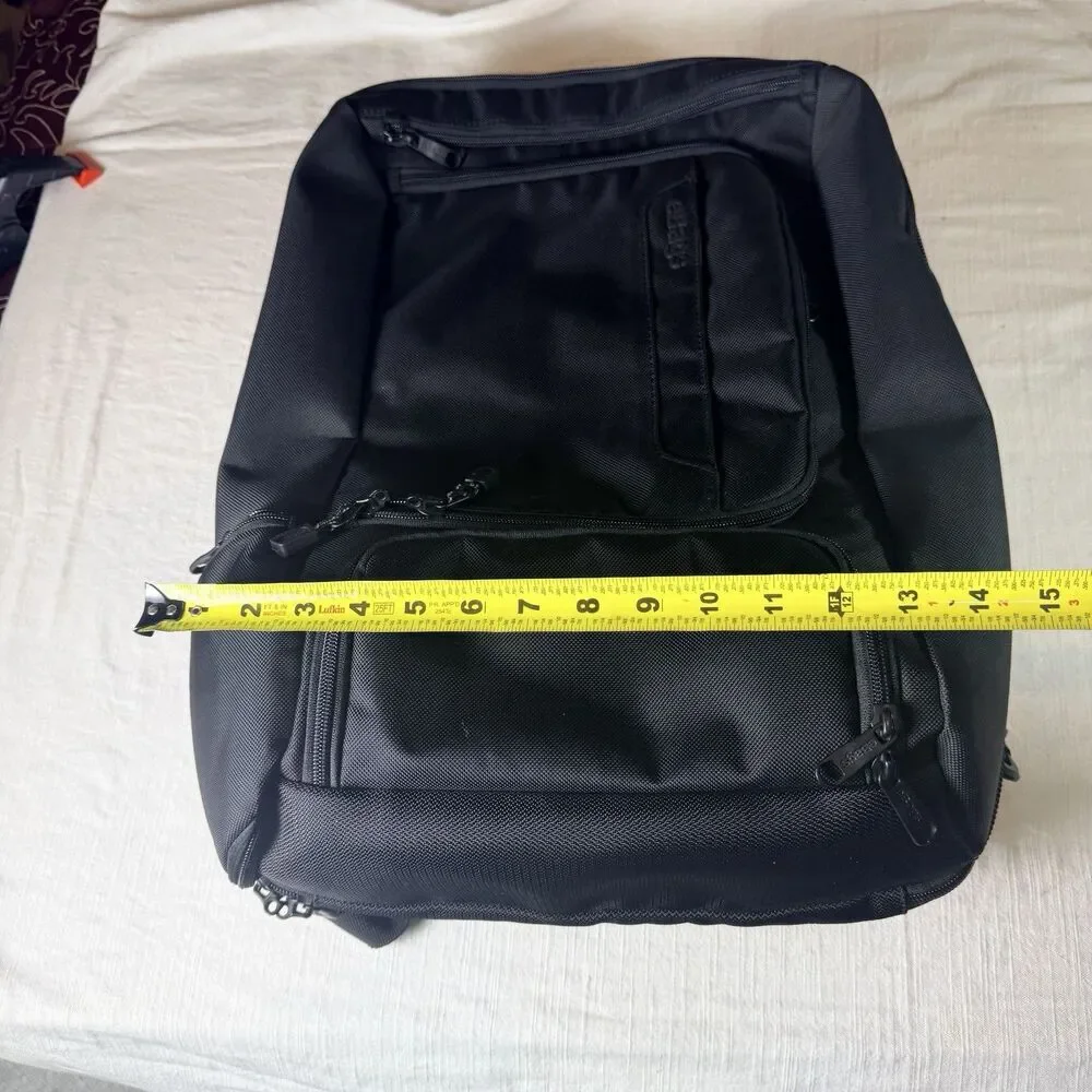eBags TLS Travel Professional Slim Laptop Backpack Black Removable Hard Shell